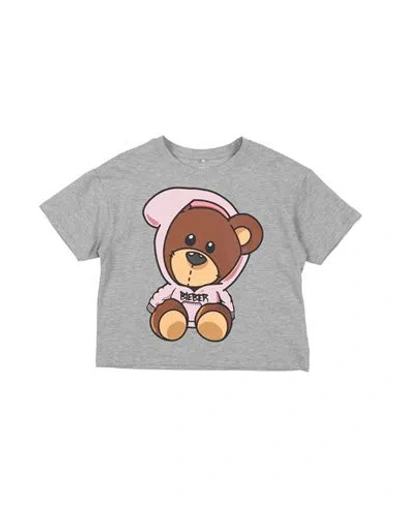 Name It® Babies' Name It Toddler Girl T-shirt Grey Size 7 Organic Cotton, Viscose, Elastane