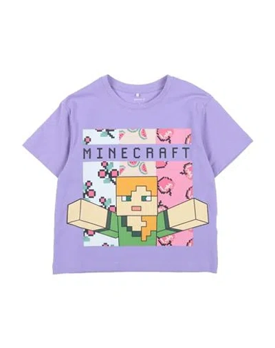 Name It® Babies' Name It Toddler Girl T-shirt Light Purple Size 6 Cotton, Elastane