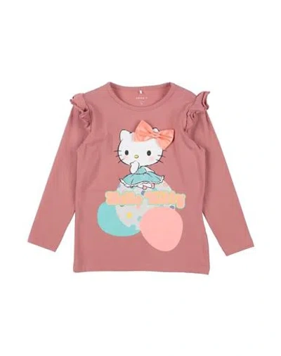 Name It® Name It Toddler Girl T-shirt Pastel Pink Size 5 Cotton In Pink