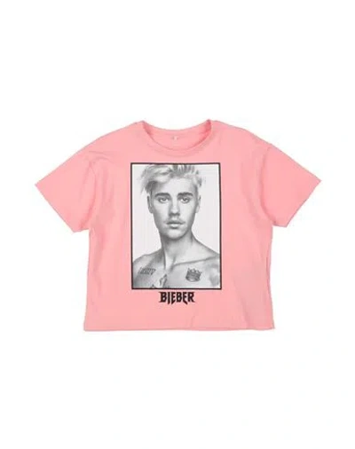 Name It® Babies' Name It Toddler Girl T-shirt Pink Size 7 Organic Cotton, Elastane