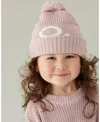 Namelyco Unisex Ballet Pink Letter Beanie - Little Kid In A - Ballet Pink