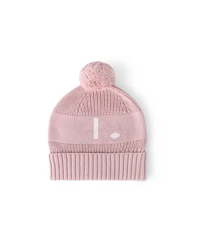 Namelyco Unisex Ballet Pink Letter Beanie - Little Kid In I - Ballet Pink