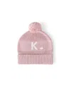 Namelyco Unisex Ballet Pink Letter Beanie - Little Kid In K - Ballet Pink