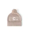 Namelyco Unisex Light Camel Letter Beanie - Little Kid In C - Light Camel