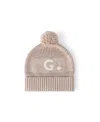Namelyco Unisex Light Camel Letter Beanie - Little Kid In G - Light Camel