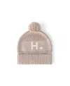 Namelyco Unisex Light Camel Letter Beanie - Little Kid In H - Light Camel