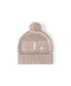 Namelyco Unisex Light Camel Letter Beanie - Little Kid In I - Light Camel