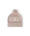 NAMELYCO UNISEX LIGHT CAMEL LETTER BEANIE - LITTLE KID