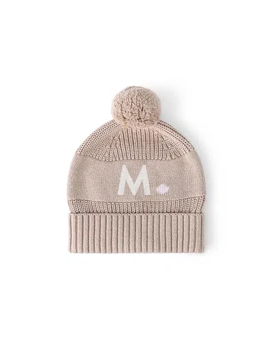 Namelyco Unisex Light Camel Letter Beanie - Little Kid In M - Light Camel