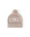 Namelyco Unisex Light Camel Letter Beanie - Little Kid In Q - Light Camel