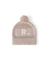 Namelyco Unisex Light Camel Letter Beanie - Little Kid In R - Light Camel