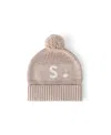 Namelyco Unisex Light Camel Letter Beanie - Little Kid In S - Light Camel