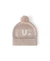 Namelyco Unisex Light Camel Letter Beanie - Little Kid In U - Light Camel