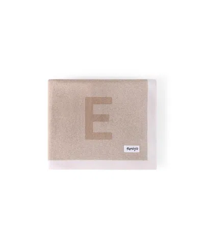 Namelyco Unisex Light Camel Multi Letter Blanket - Baby, Little Kid In E - Light Camel