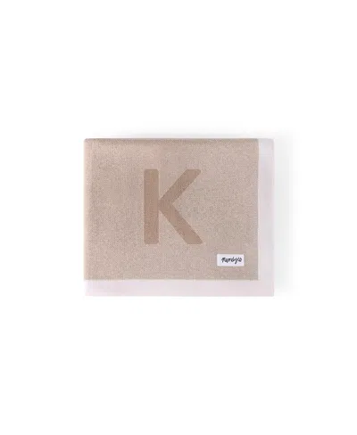 Namelyco Unisex Light Camel Multi Letter Blanket - Baby, Little Kid In K - Light Camel
