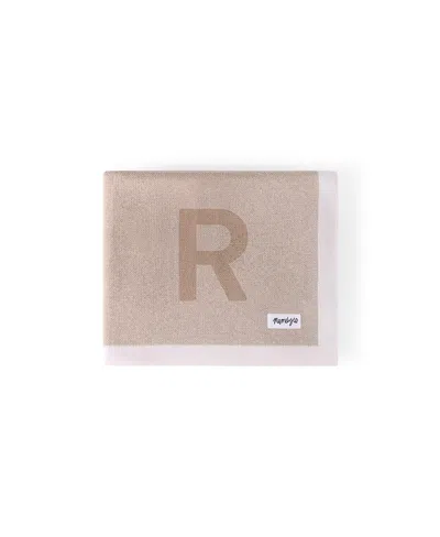 Namelyco Unisex Light Camel Multi Letter Blanket - Baby, Little Kid In R - Light Camel
