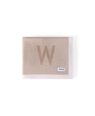Namelyco Unisex Light Camel Multi Letter Blanket - Baby, Little Kid In W - Light Camel