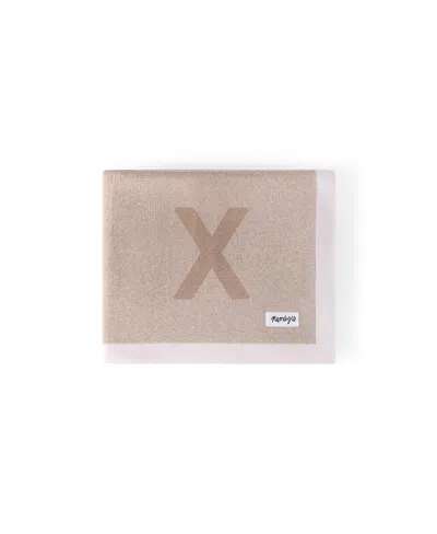 Namelyco Unisex Light Camel Multi Letter Blanket - Baby, Little Kid In X - Light Camel