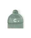 Namelyco Unisex Lily Pad Letter Beanie - Little Kid In C - Lily Pad