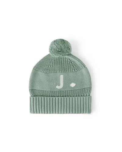 Namelyco Unisex Lily Pad Letter Beanie - Little Kid In J - Lily Pad