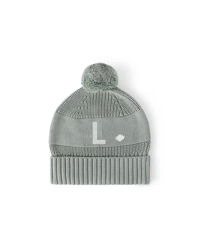 Namelyco Unisex Lily Pad Letter Beanie - Little Kid In L - Lily Pad