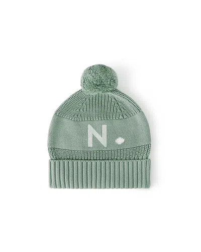 Namelyco Unisex Lily Pad Letter Beanie - Little Kid In N - Lily Pad