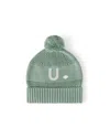 Namelyco Unisex Lily Pad Letter Beanie - Little Kid In U - Lily Pad