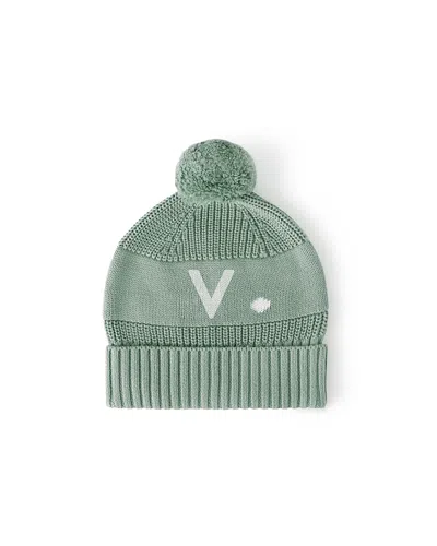 Namelyco Unisex Lily Pad Letter Beanie - Little Kid In V - Lily Pad