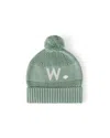 Namelyco Unisex Lily Pad Letter Beanie - Little Kid In W - Lily Pad