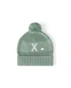Namelyco Unisex Lily Pad Letter Beanie - Little Kid In X - Lily Pad