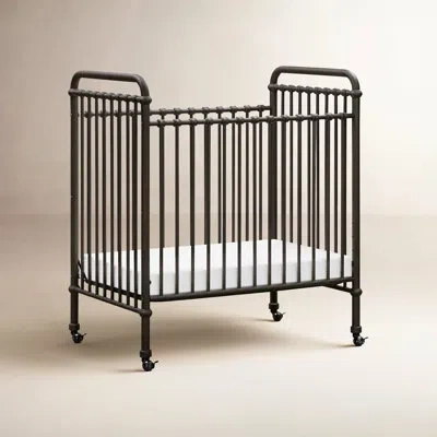 Namesake Abigail 3-in-1 Convertible Mini Crib In Vintage Iron