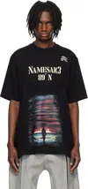 Namesake Black Collins Rowing T-shirt In Euphoric Black