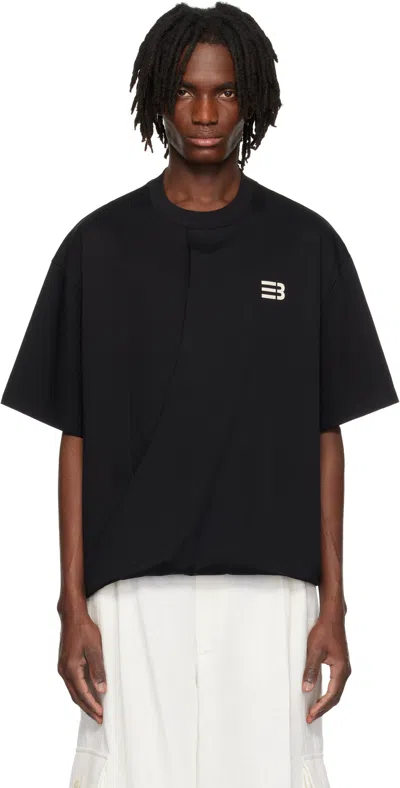 Namesake Black Jodye Twist T-shirt In Euphoric Black