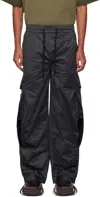Namesake Black Rod Warm Up Cargo Pants In Euphoric Black