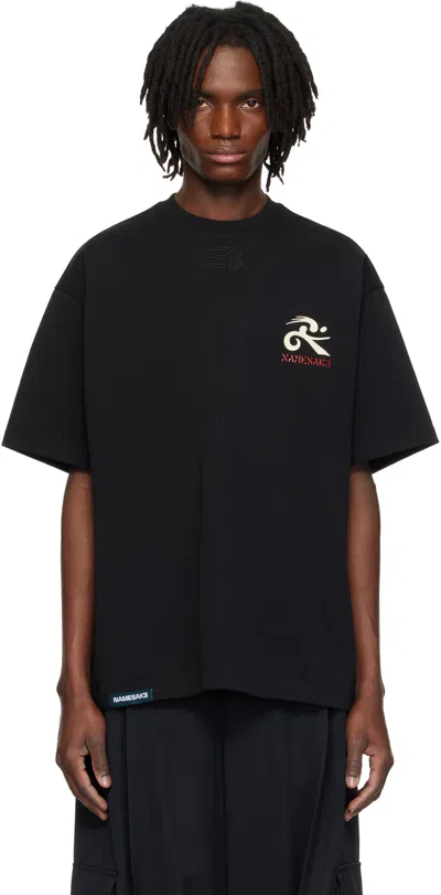Namesake Black Sava Oversized Love Lock T-shirt In Euphoric Black