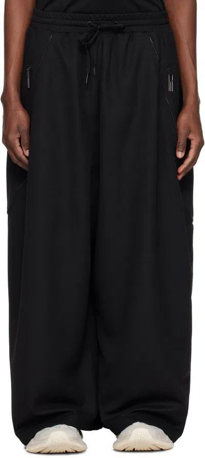 Namesake Black Yuta Panelled Sweatpants In Euphoric Black