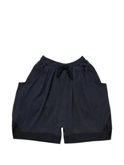 Namesake Chand Drape Basketball Shorts In Blue