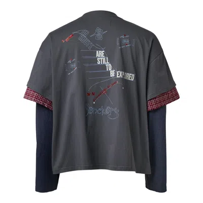 Namesake Chuck 3-layered Tee In Gray