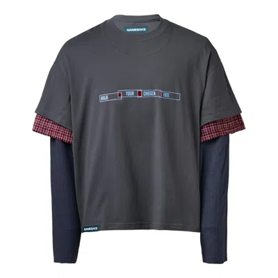 Namesake Chuck 3-layered Tee In Gray
