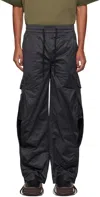 Namesake Black Rod Warm Up Cargo Pants In Black