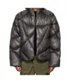 Namesake Brown Angler Binded Puffer Jacket In Black