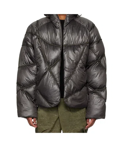 Namesake Brown Angler Binded Puffer Jacket In Teak Brown