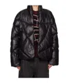 Namesake Black Angler Binded Puffer Jacket In Black