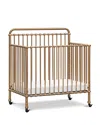 Namesake Million Dollar Baby Classic Winston 4-in-1 Convertible Mini Crib In Vintage Gold