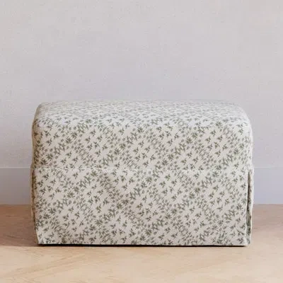 Namesake Morris & Co. X  Crawford Gliding Ottoman In Blue