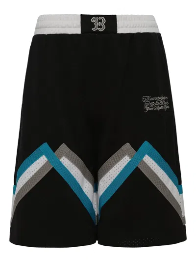 Namesake Panelled Basketball Shorts In Black