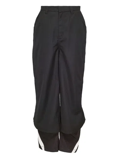 Namesake Panelled Wide-leg Trousers In Black