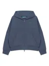Namesake Panelled Zip Hoodie In Blue