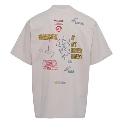 Namesake Sava Oversized Roadmap Tee In Pink