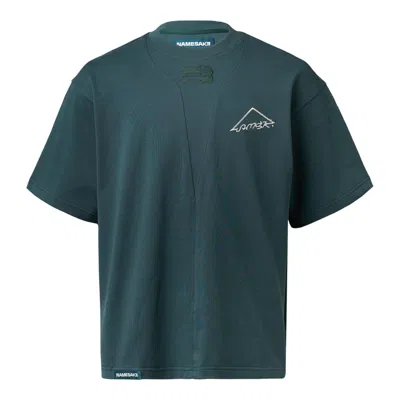 Namesake Sava Oversized Warning Tee In Green